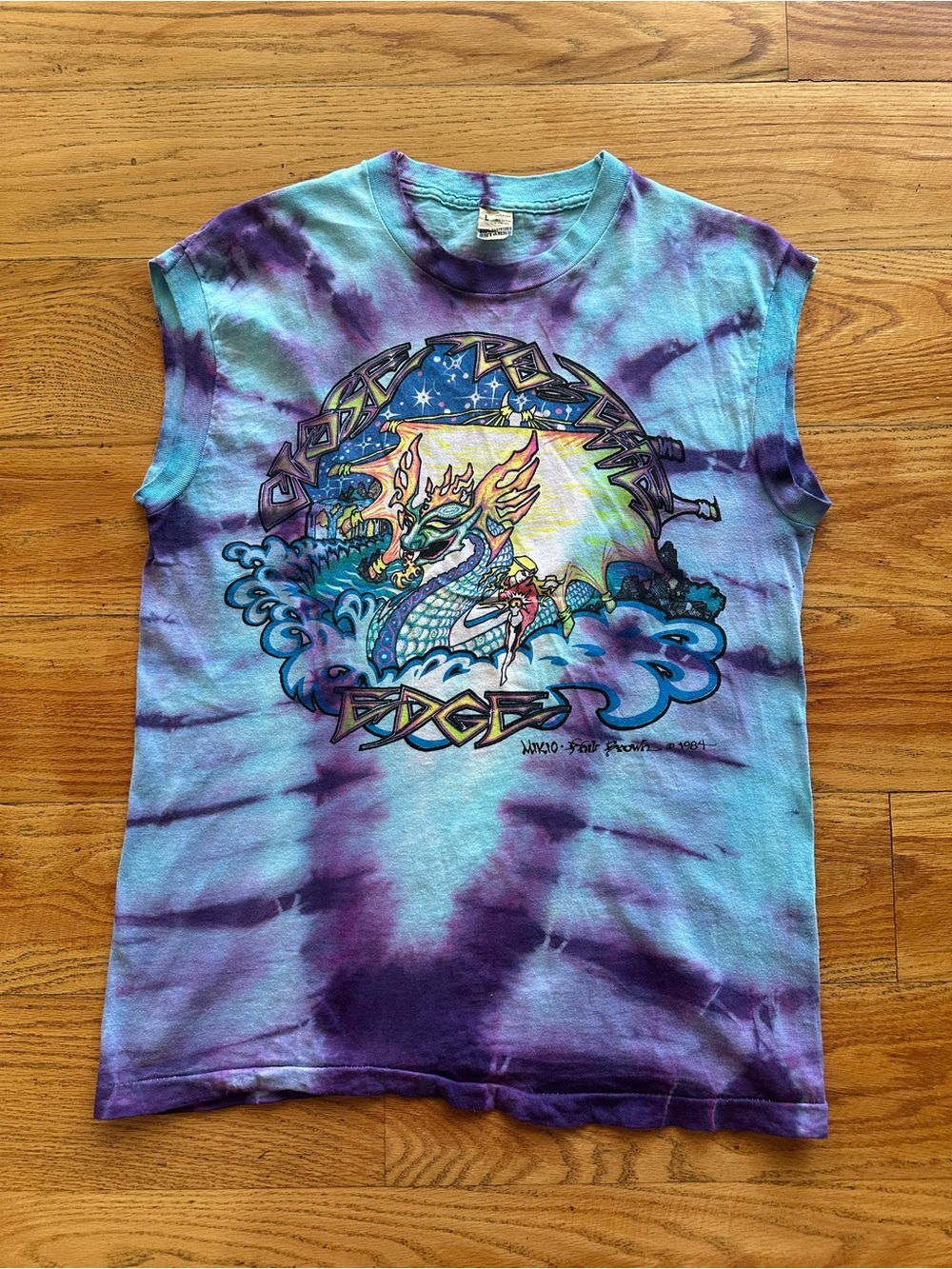 Vintage 1984 Grateful Dead Shirt Artists Mikio/Phillip Brown Size Large  Unisex